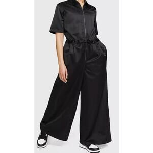 Nike Sz XS Air Jordan Heritage Flight Jumpsuit Wide Leg DM5235-010 Streetwear